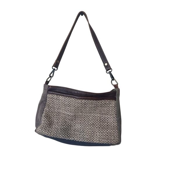 Myra Bag Crossbody Leather Intershell Tan Brown - Picture 1 of 6